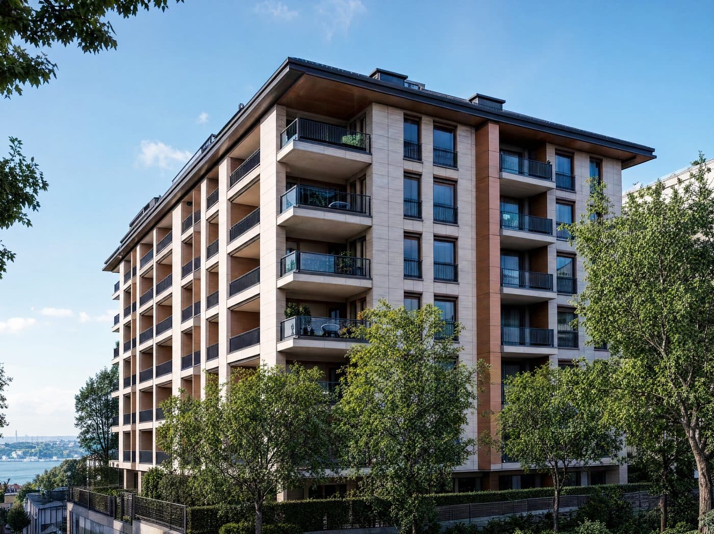 Modern apartman binası